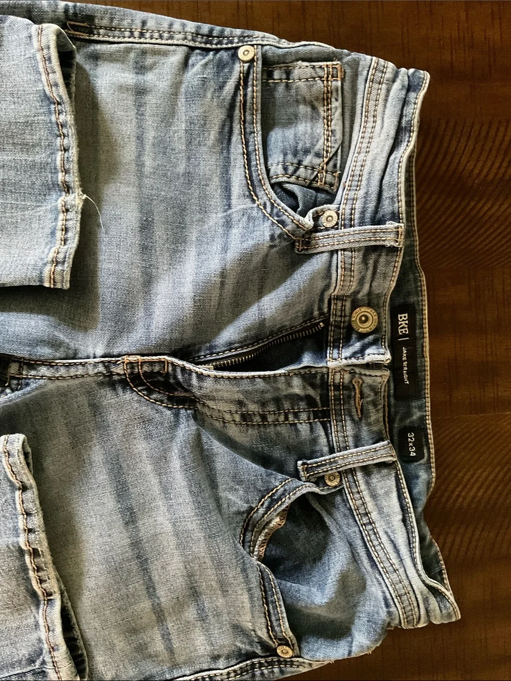 BKE Light Blue Straight Leg Jeans